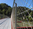 Поручень предохранения от моста стальной нержавеющей сетки веревочки 304 316 гибкий