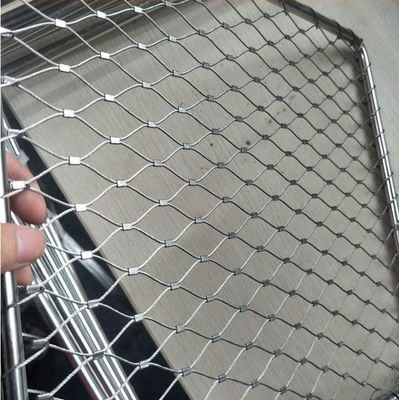 Сильная прочная 316 нержавеющая сталь веревка проволока сетка 100x100 мм для лестничной перила