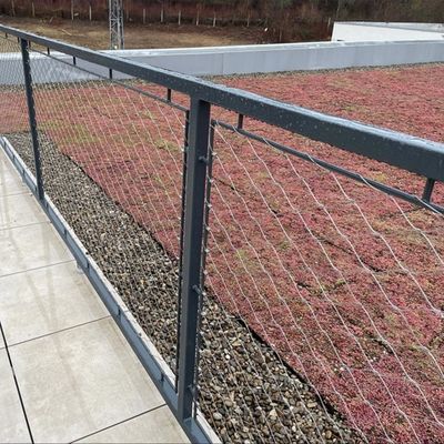 Сетка из троса из нержавеющей стали для архитектурных алмазных гибких экранов, безопасное ограждение для животных в зоопарке