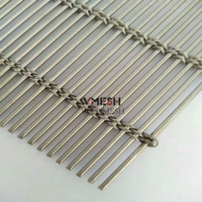 Декоративная сетка из плетеной металлической проволоки из нержавеющей стали для фасадных штор