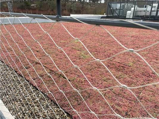 Мягкая сетка из нержавеющей стали с углом ячейки 60° и гальваническим покрытием, полированная для защиты зданий