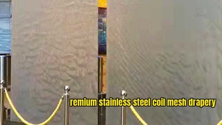 Водяная завеса из нержавеющей стали, металлическая сетчатая катушка, драпировка