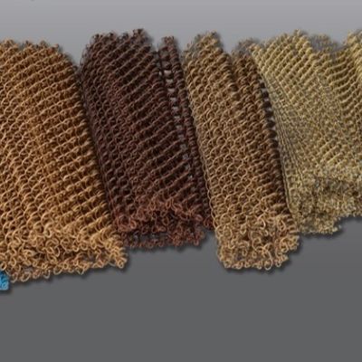 Декоративная алюминиевая проволочная сетка для подвесных драпировок с ромбовидным узором, изготовленная на заказ