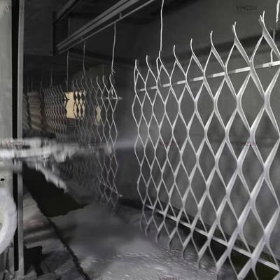 Покрытая ПВК расширенная металлическая сетка гальванизировала расширенную металлическую сетку для предохранителей окна