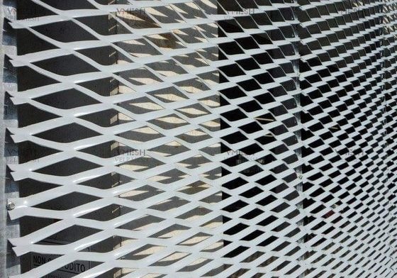 Лист из просечно-вытяжной сетки из алюминия и PVDF для отделки зданий