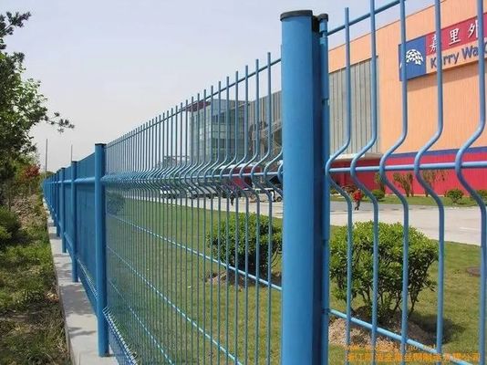 3D порошковое покрытие металлической сетки забора с квадратными круглыми столбами
