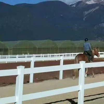 ПВХ Ограждение для лошадей Белое Черное Ограждение для ферм Прочное Устойчивое к погодным условиям