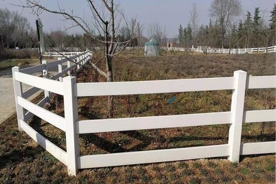 Устойчивый ПВХ винил садовой рельсовый ограждение ранчо Падок лошадиный ограждение