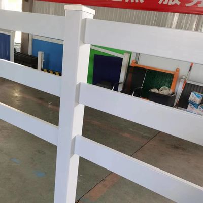 Белый ПВХ виниловый ферма ограждение 3 рельсы 4 рельсы 4ft 5ft