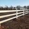 Pvc 100% девственницы сварил белизну рельса винила 3 загородки ячеистой сети для лошади фермы поголовья ранчо