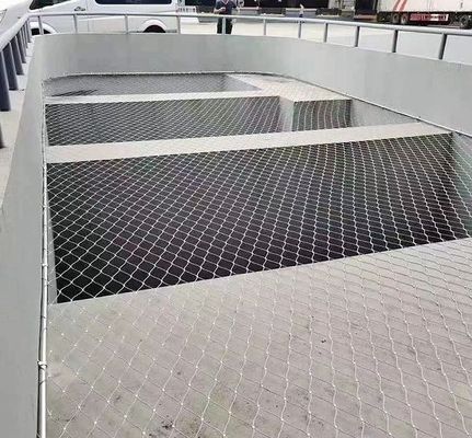 Ультрафиолетоустойчивый длительный срок службы Сетка из кабеля из нержавеющей стали с размером границы 1*10м/2*5м/2*3м/10*10м