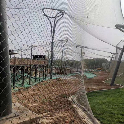 Сетка из нержавеющей стали для канатов 20x20 мм 304/316 для декора вольеров в зоопарках