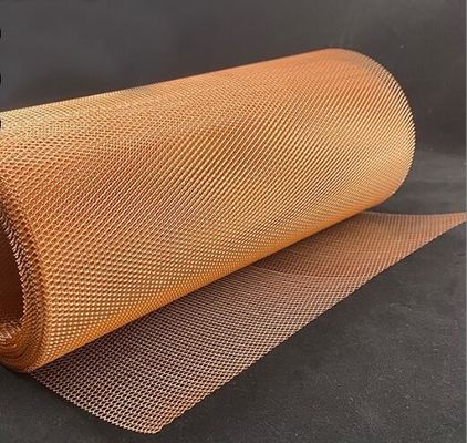 Диамантовая форма небольшое отверстие расширенная металлическая сетка лист стандартный медный антикоррозионный