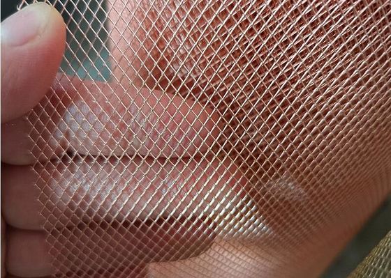 Диамантовая форма небольшое отверстие расширенная металлическая сетка лист стандартный медный антикоррозионный