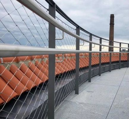 Гибкая прочная сетка из нержавеющей стали для рельсов мостов и ограждений безопасности