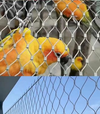 Knotted Stainless Steel Rope Wire Mesh with 10 Years Warranty for Customized Safety Animal Pet Net and Bird Protection