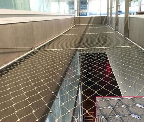 Специализированная серебряная сетка из нержавеющей стали, подлежащая переработке, бесплатное обслуживание для архитектурной защиты