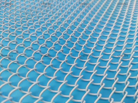 Подгонянный занавес металла звена цепи размера 6*6мм в сетке экрана камина дизайна пар