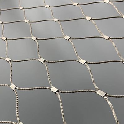 SS304 Ferrule Diamond Flexible Inox Stainless Steel Wire Cable Net Rope Mesh (Стальная нержавеющая сталь, из нержавеющей стали)