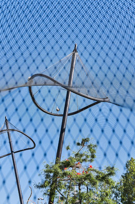 Гибкая сетка из стального троса для балюстрады, защитная сетка для перил