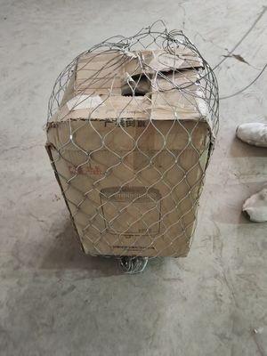 Противоугонная сетка из нержавеющей стали с ромбовидными отверстиями, настраиваемого размера, для ограждений безопасности