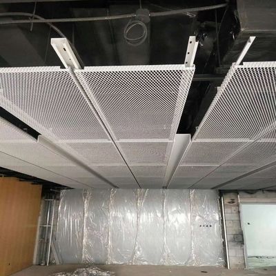 Лист алюминиевой просечно-вытяжной сетки 1,22x2,44 м для отделки зданий