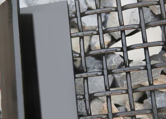 65Mn углеродистая сталь, гофрированная тканая сетка для экранов дробилки