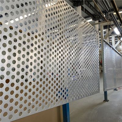 Перфорированный лист из оцинкованной углеродистой стали 1000x2000 мм, круглое отверстие