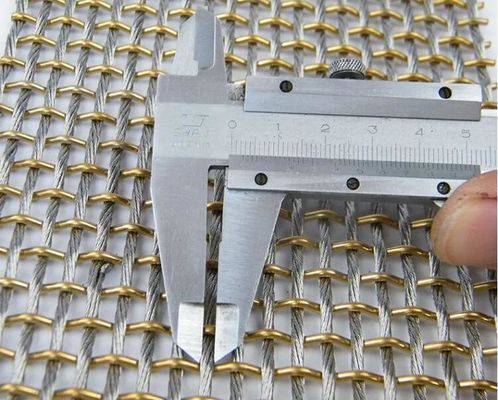 Нержавеющая сталь Декоативная металлическая архитектура сетка Нержавеющая сталь Тканные проволоки