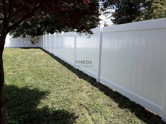 Тяжелое белое ПВХ панели ограждения конфиденциальности 6x8ft экологически чистые