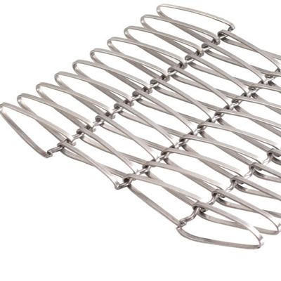 Порошковое покрытие Алюминий Нержавеющая сталь Скрученная тканевая сетка Декоративные проволочные решетки