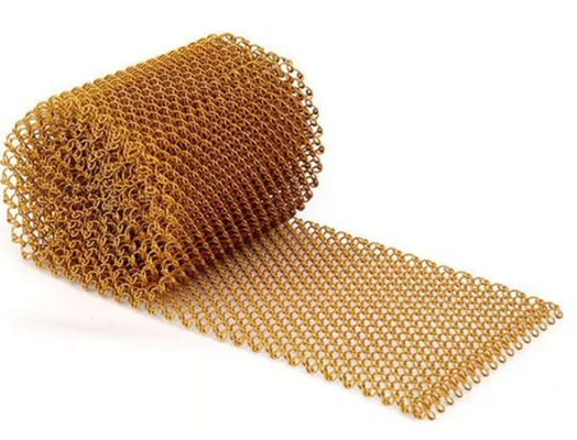 Stainless Steel 304 Water Feature Metal Curtain Chain Link Curtain For Public Places Villas