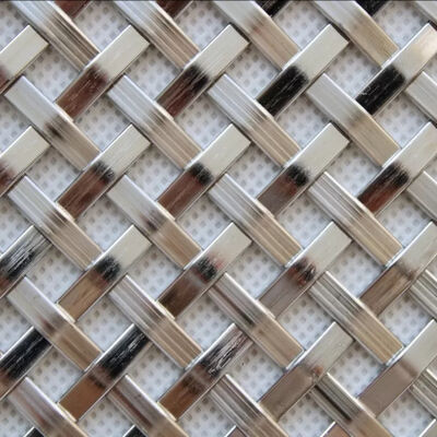 Древняя латунь Плоская нержавеющая стальная проволока Декоративная сжатая тканевая сетка панели решетки