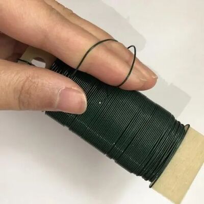 22 Gauge Iron Soft Craft Florist Wire Green Color For Flower Arrangement