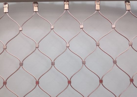 Гибкие отверстие сетки 40*40mm 50*50mm веревочки провода AISI 304 архитектурноакустическое
