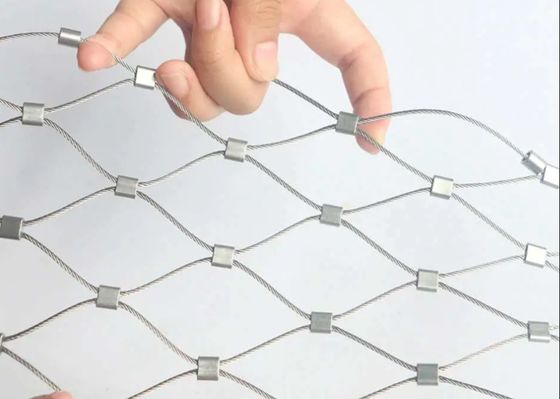 Ячеистая сеть веревочки нержавеющей стали марикультуры Velp ограждая 4