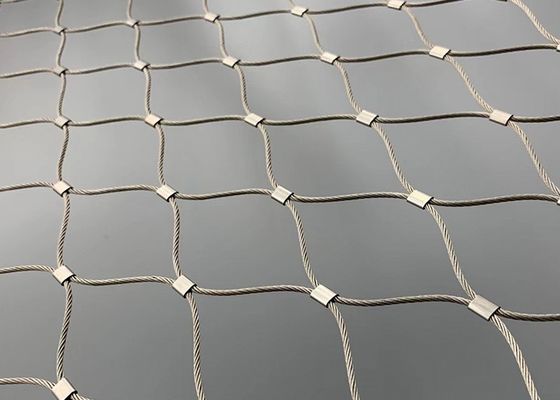 Животная длина 10m ячеистой сети веревочки нержавеющей стали Aviary 7*7 7*19