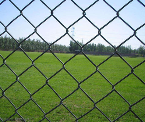 3mm Pvc загородки звена цепи 12 датчиков покрыли зеленое 6x50